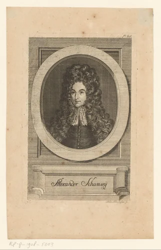Portret van Alexander Antonius Schamsky by Andreas Niederhofer, print, 1774-1782