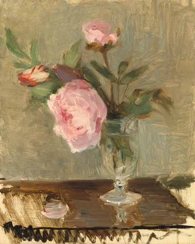 Peonies by Berthe Morisot, painting, 1869