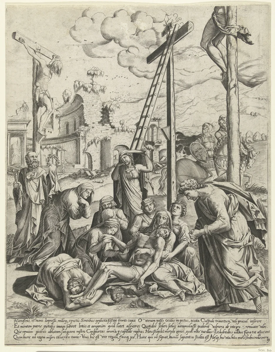 Kruisafneming by Unknown, print, 1545