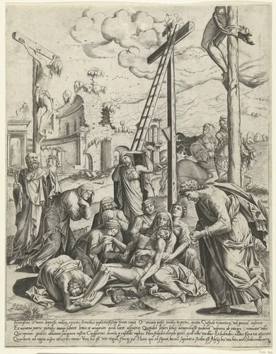 Kruisafneming by Unknown, print, 1545