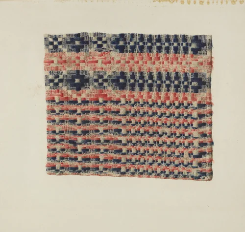 Coverlet Detail by Miriam Y. Solomon, index of american design, 1941