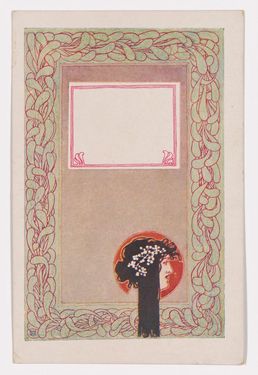 Wiener Künstler-Postkarte Serie 33/10 by Josef Hoffmann, design, 1898