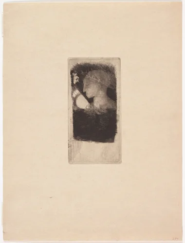 Evil Glory (Mauvaise gloire) by Odilon Redon, print, 1886