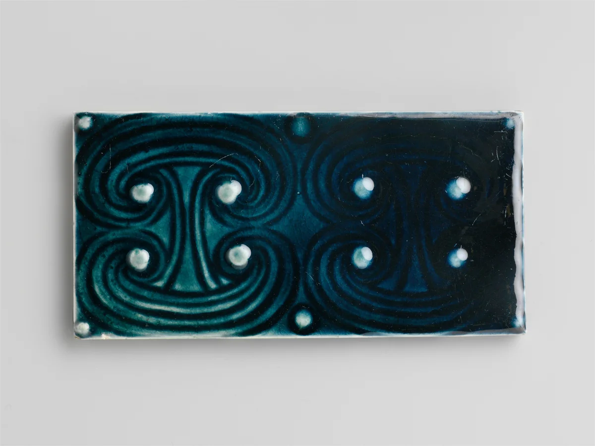 Tile by J. and J. G. Low Art Tile Works, artwork, 1879-1884