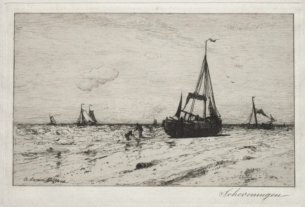 Scheveningen by Robert Swain Gifford, print, 1860-1905