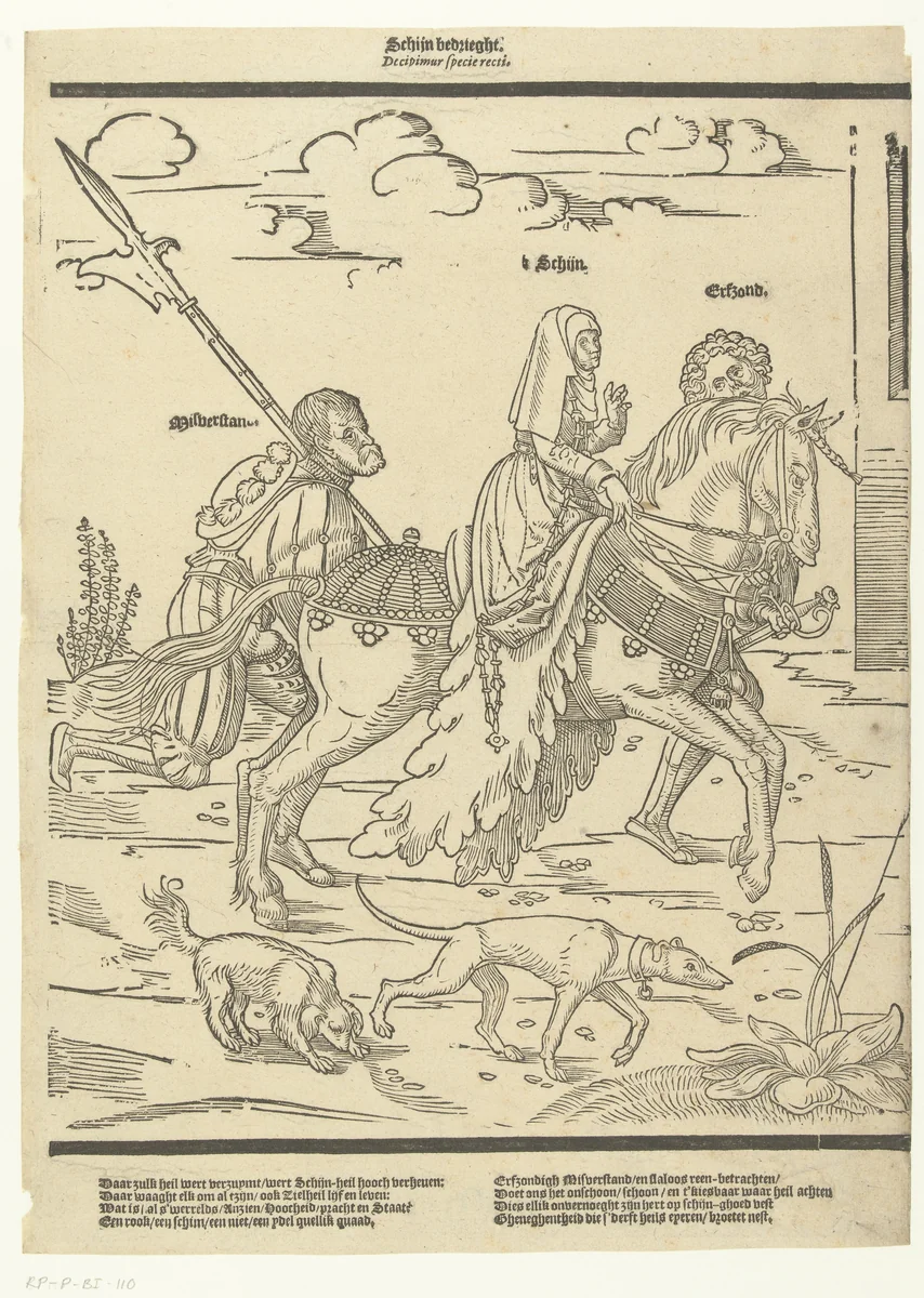 Schijn bedriegt by anonymous, print, 1520-1560