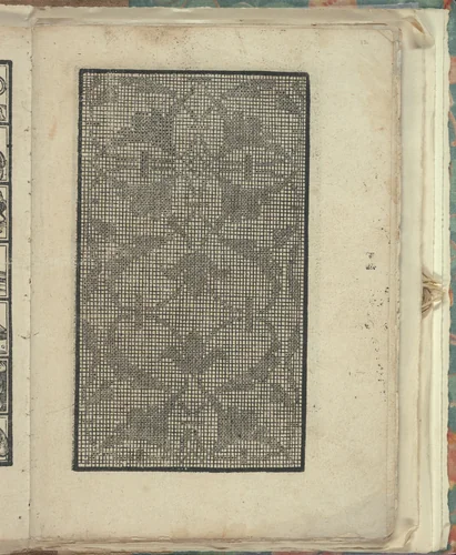 Opera Nova Universali intitulata Corona di racammi, page 12 (recto) by Giovanni Andrea Vavassore, book, 1530