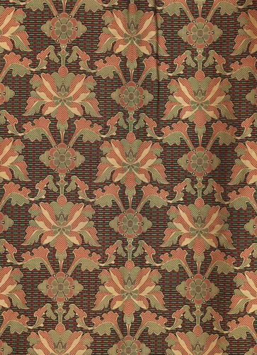 Curtain of "Sultan" textile by Owen Jones, textile, 1870-1874