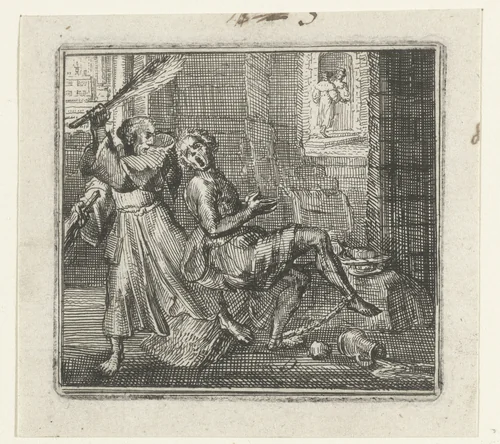 Illustratie voor de Decamerone van Boccaccio by Romeyn de Hooghe, print, 1697
