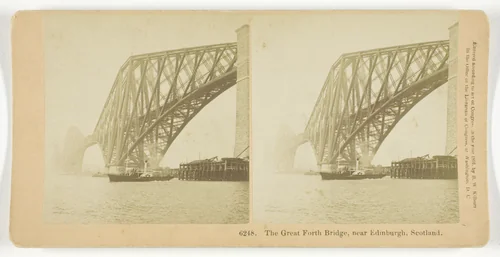The Great Forth Bridge, Near Edinburgh, Scotland by B. W. Kilburn, photograph, 1891