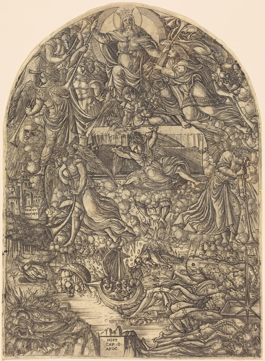 The Opening of the Seventh Seal by Jean Duvet, print, 1546-1556