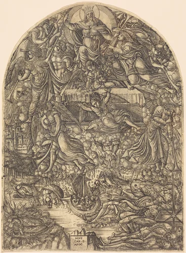 The Opening of the Seventh Seal by Jean Duvet, print, 1546-1556