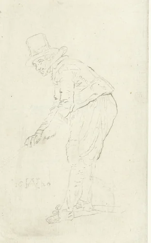 Kolfspeler by Cornelis Ploos van Amstel, print, 1758-1762