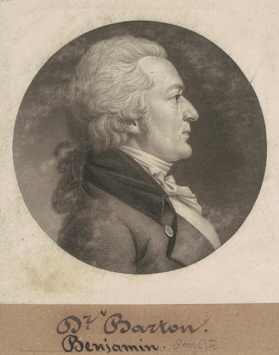 Benjamin Smith Barton by Charles B. J. Févret de Saint-Mémin, print, 1802