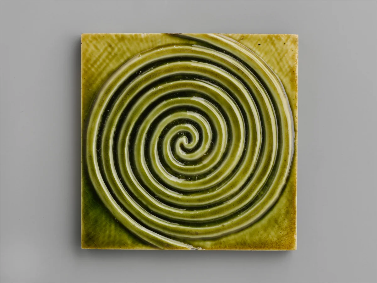 Tile by J. and J. G. Low Art Tile Works, artwork, 1879-1884