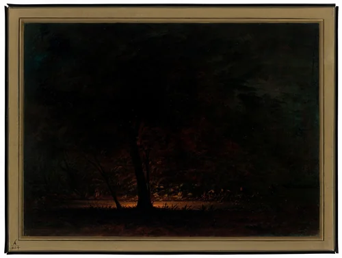 Ignis Fatuus, Rio Uruguay by George Catlin, painting, 1854-1869