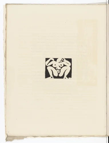 Vignette (folio 5 verso) from L'Enchanteur pourrissant by André Derain, illustrated book, 1909
