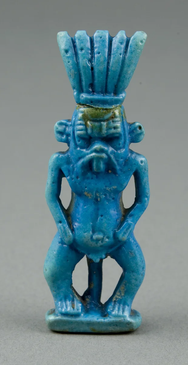Amulet of Bes by Egyptian, metalwork, -1070--656