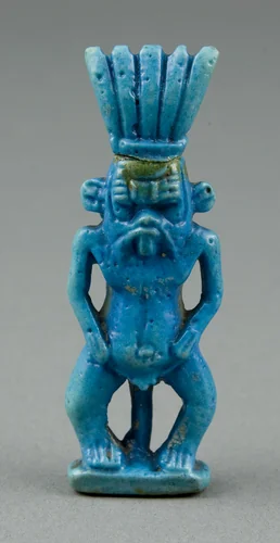 Amulet of Bes by Egyptian, metalwork, -1070--656