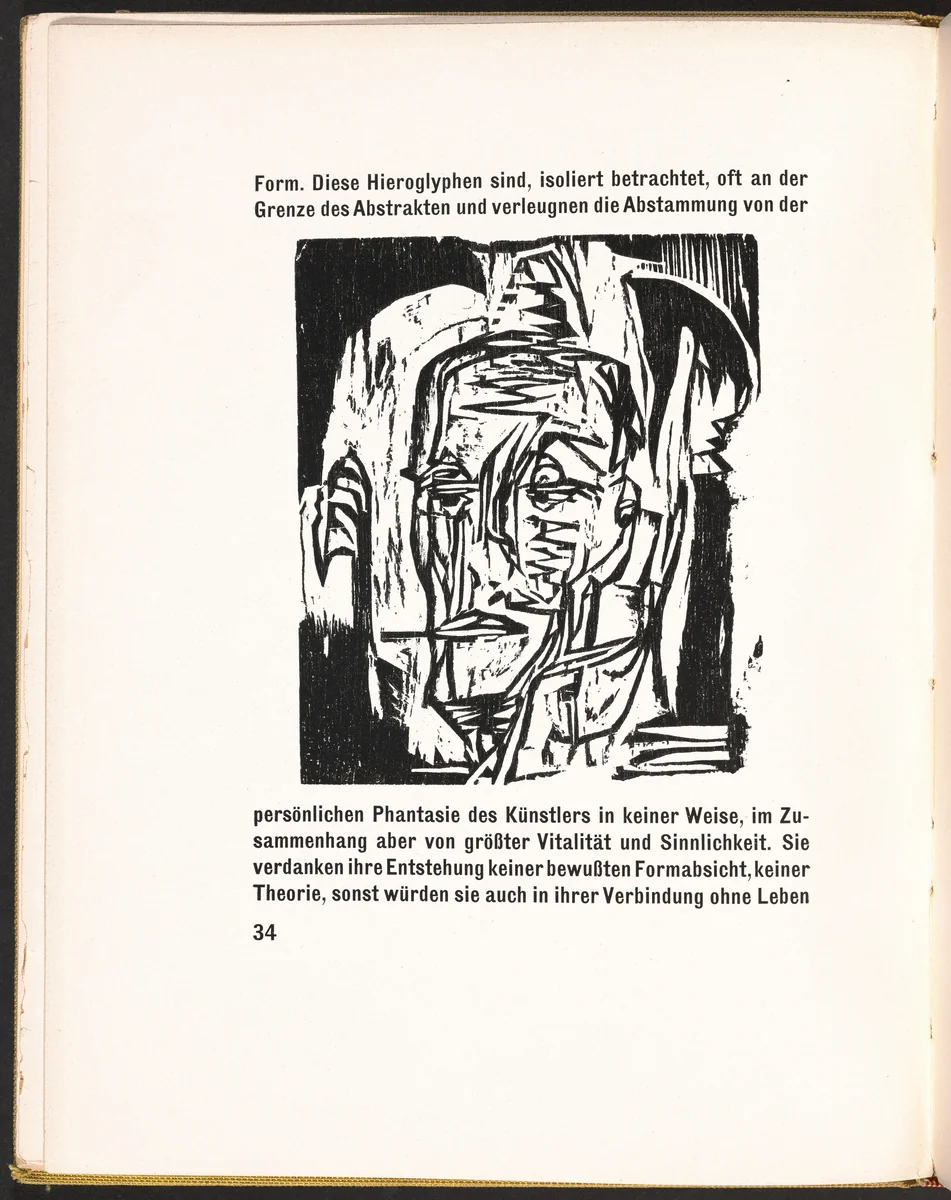 In-text plate from Kirchner Zeichnungen (Kirchner Drawings) by Ernst Ludwig Kirchner, volume, 1925
