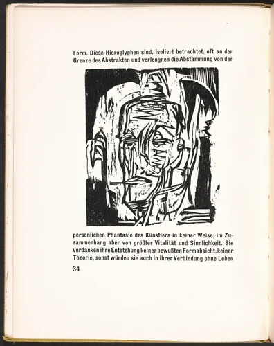 In-text plate from Kirchner Zeichnungen (Kirchner Drawings) by Ernst Ludwig Kirchner, volume, 1925