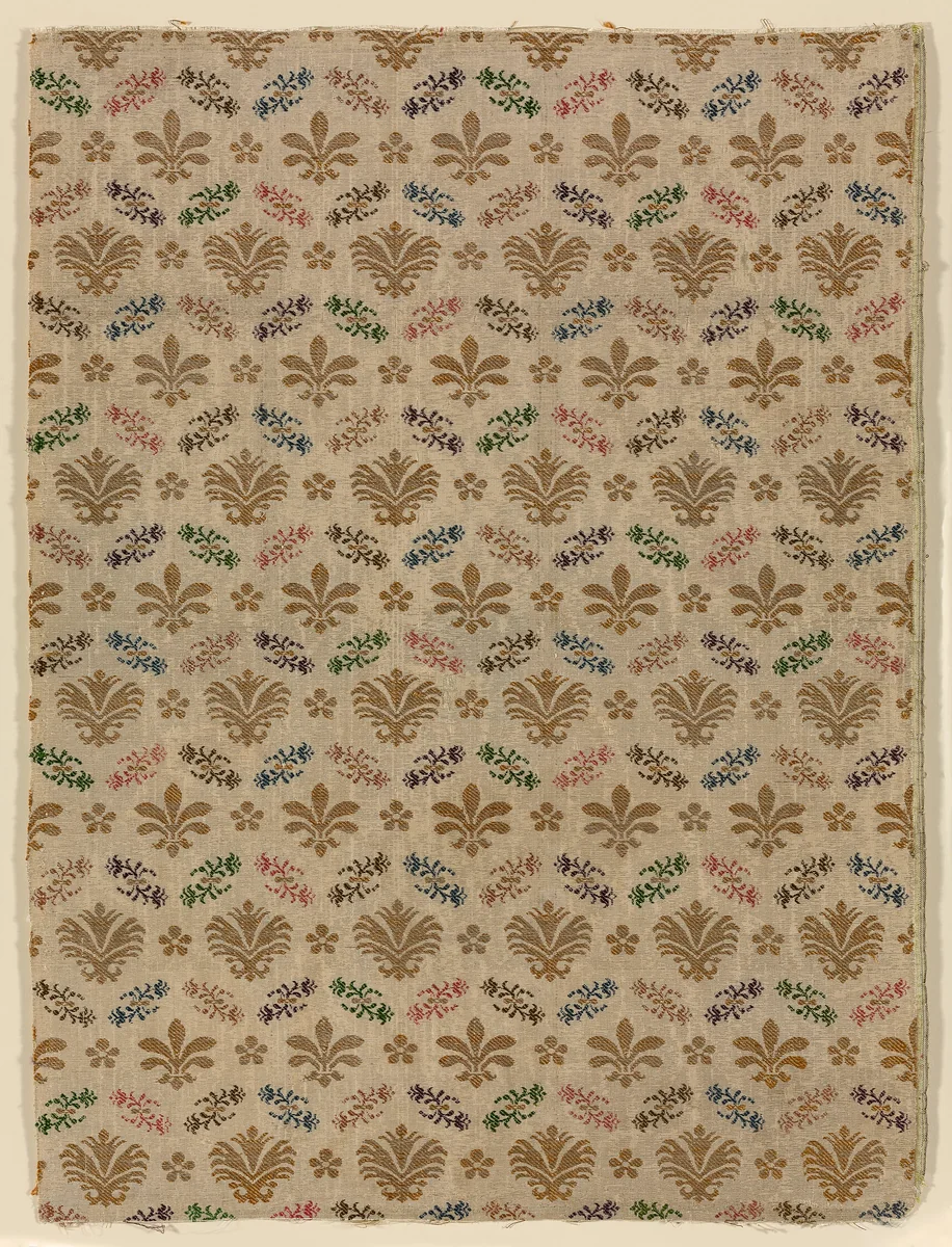 Fragment by France or Italy, textile, 1601-1700