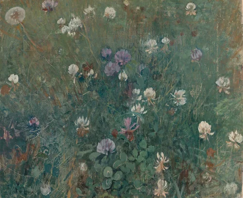 Blooming Clover by Jac van Looij, painting, 1897