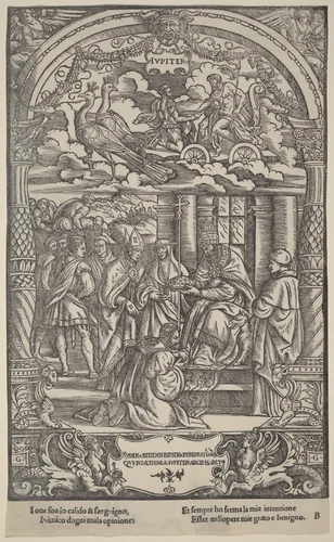 Jupiter by Gabriele Giolito de' Ferrara, print, 1534