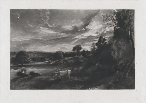 Summer Evening by David Lucas, print, 1829