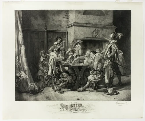 Partie perdue (Soldiers Playing Cards) by Félix Bracquemond
Jean Louis Ernrest Meissonier, print, 1898