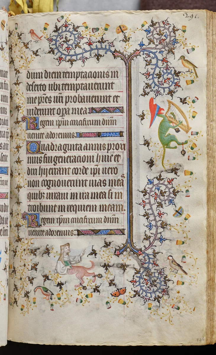 Hours of Charles the Noble, King of Navarre (1361-1425): fol. 146r, Text by Master of the Brussels Initials and Associates, book, 1400-1410