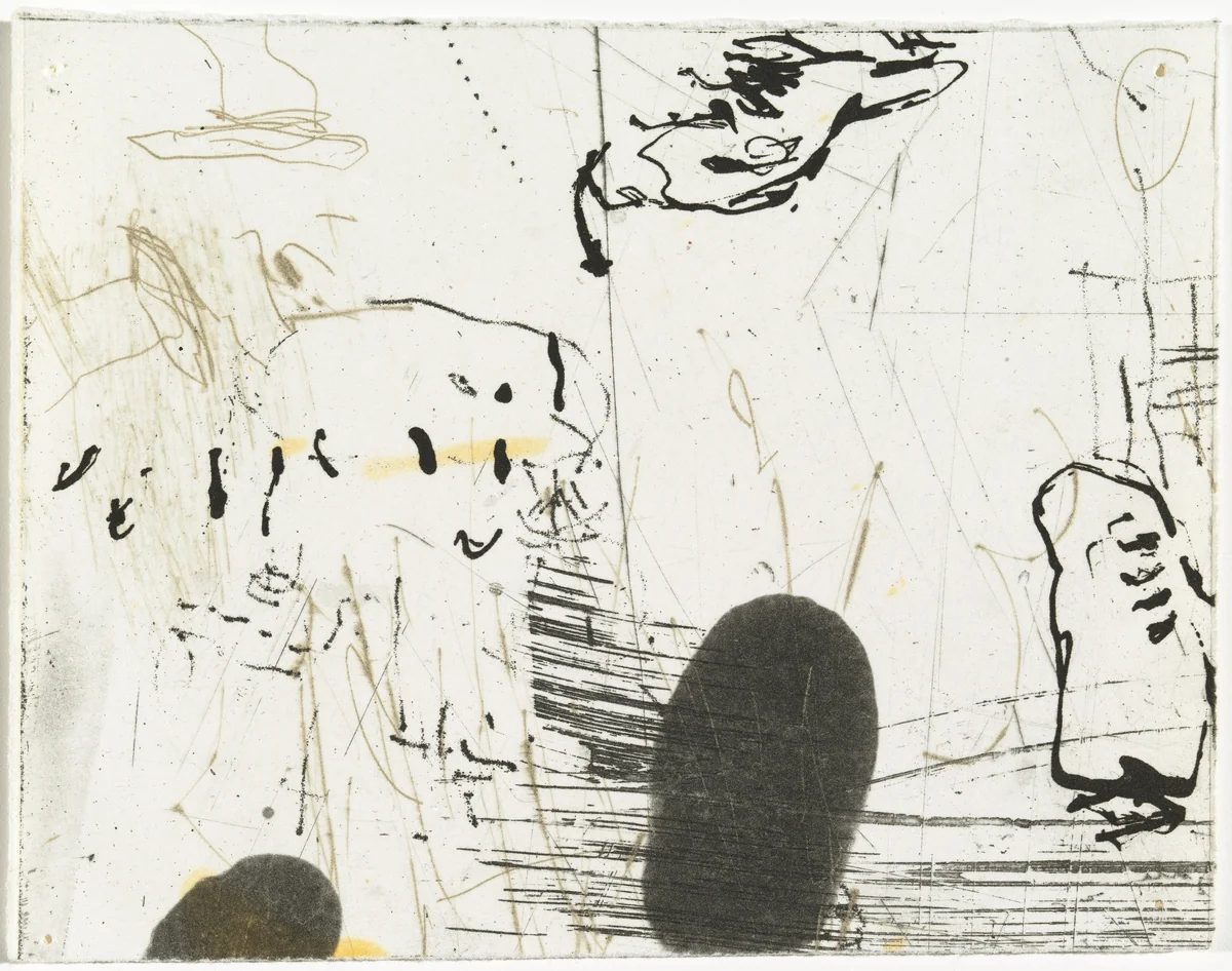 Untitled 1 and Untitled 2 (working proof) by Brad Brown, print, 1999