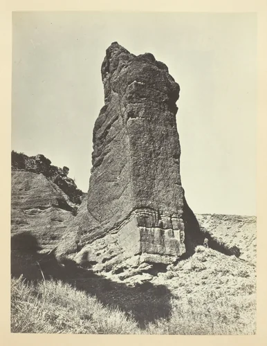 Sentinel Rock, Echo Canon by Andrew J. Russell, photograph, 1868-1869