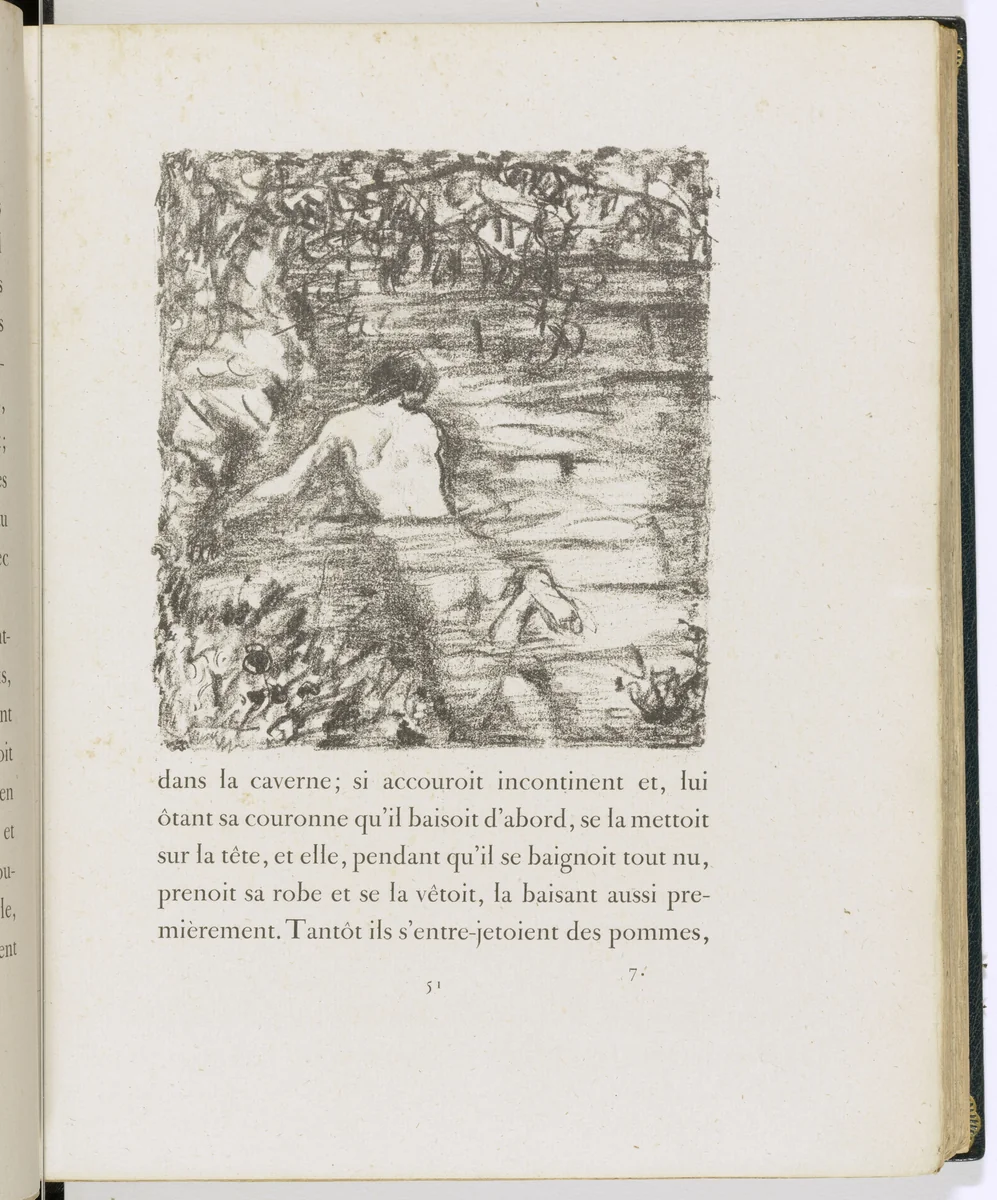 In-text plate (page 51) from Daphnis et Chloé by Pierre Bonnard, illustrated book, 1902