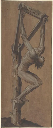 Christ on the Cross by anonymous, drawing, 1505-1515