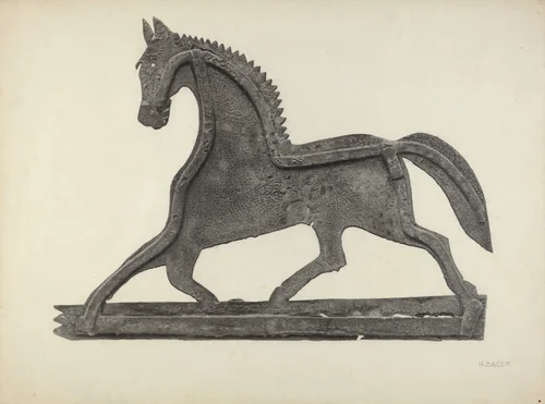 Weather Vane - Horse by Herman Bader, index of american design, 1939