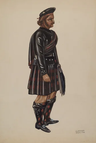 Wooden Scotchman by Florian Rokita, index of american design, 1937