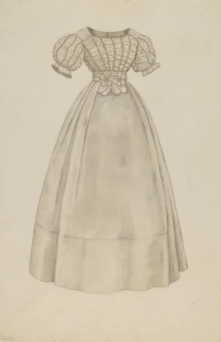 Wedding Dress by Catherine Fowler, index of american design, 1938