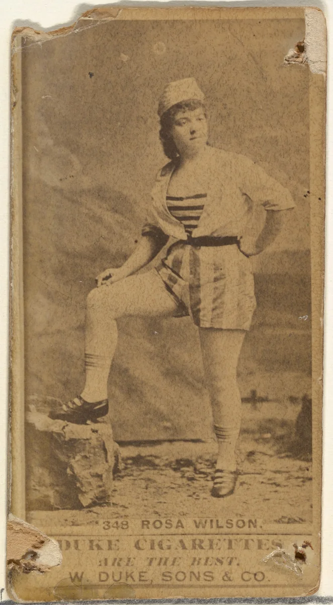 Card Number 348, Rosa Wilson, from the Actors and Actresses series (N145-7) issued by Duke Sons & Co. to promote Duke Cigarettes by W. Duke, Sons & Co., photograph, 1880-1889