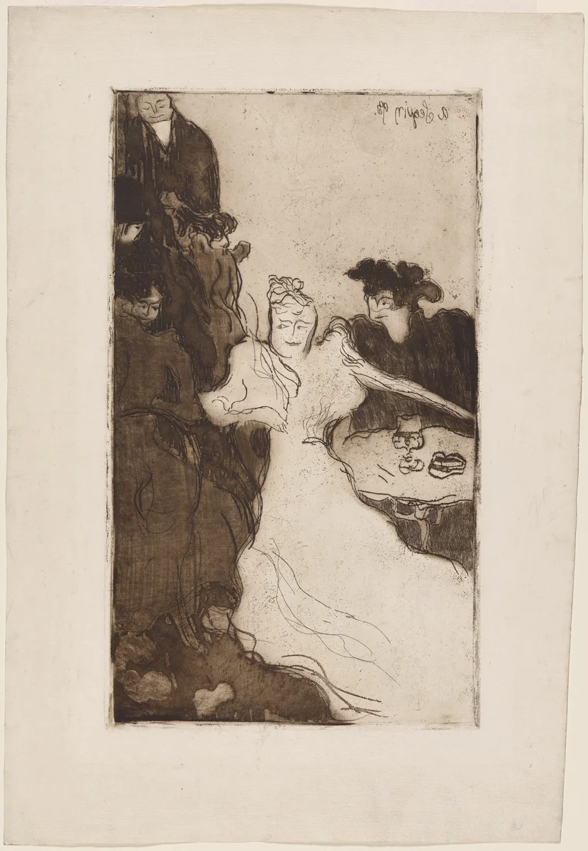 Le Café by Armand Séguin, print, 1893