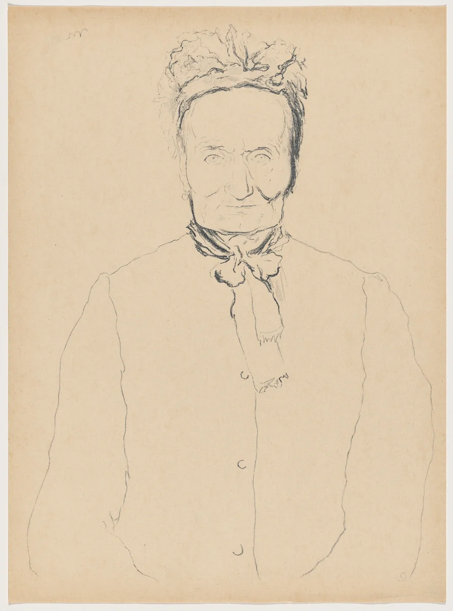 La vieille (Old Woman) by Eugène Martel, print, 1895