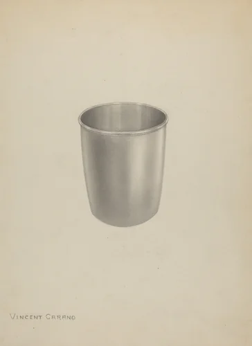 Silver Mug by Vincent Carano, index of american design, 1937