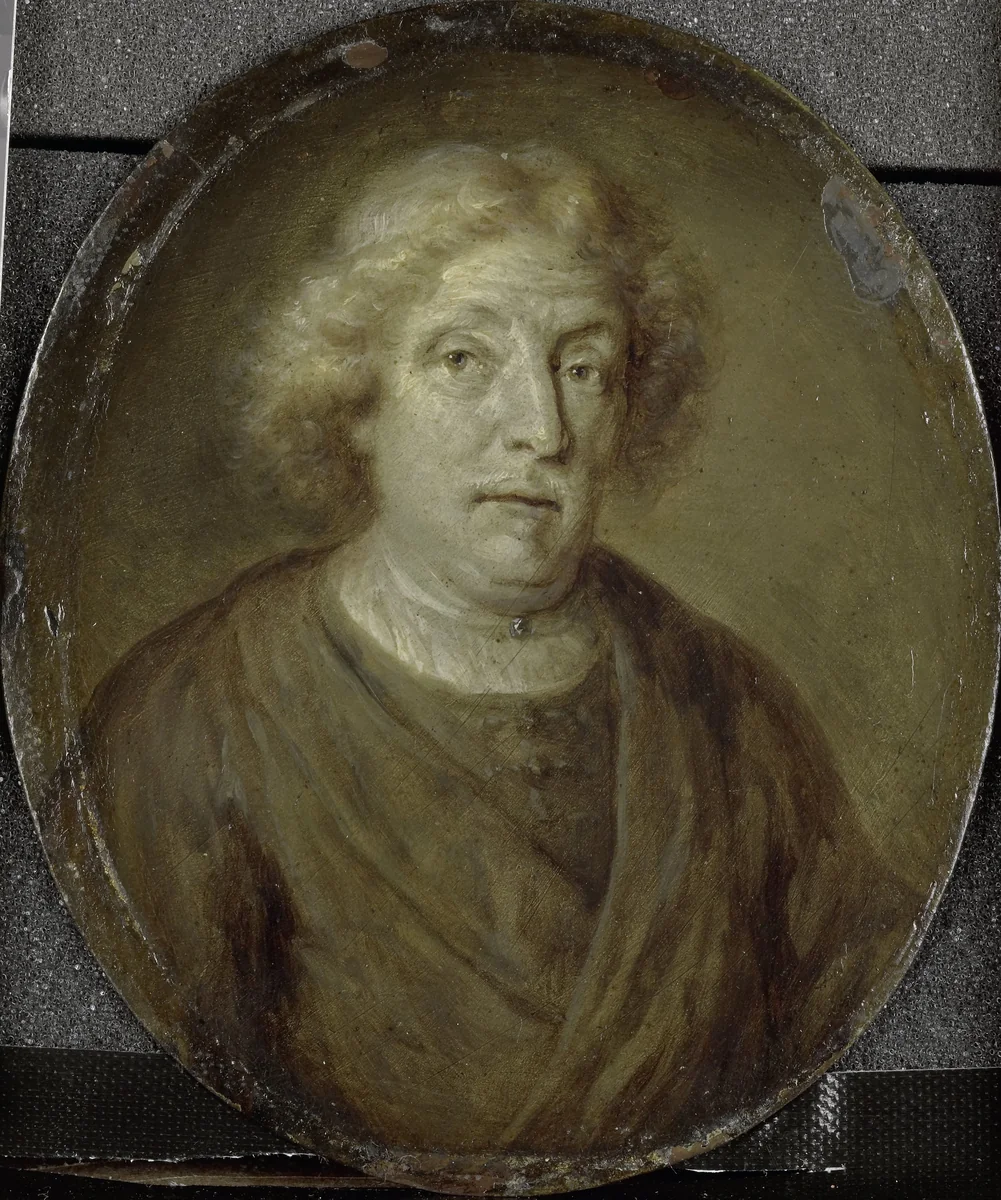 Portrait of Jacob Lescailje, Bookdealer and Poet in Amsterdam by Jan Maurits Quinkhard, painting, 1732-1771
