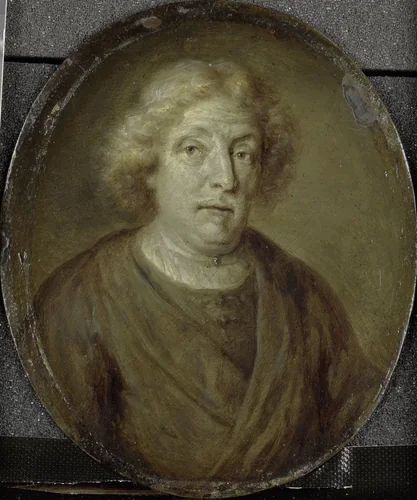 Portrait of Jacob Lescailje, Bookdealer and Poet in Amsterdam by Jan Maurits Quinkhard, painting, 1732-1771