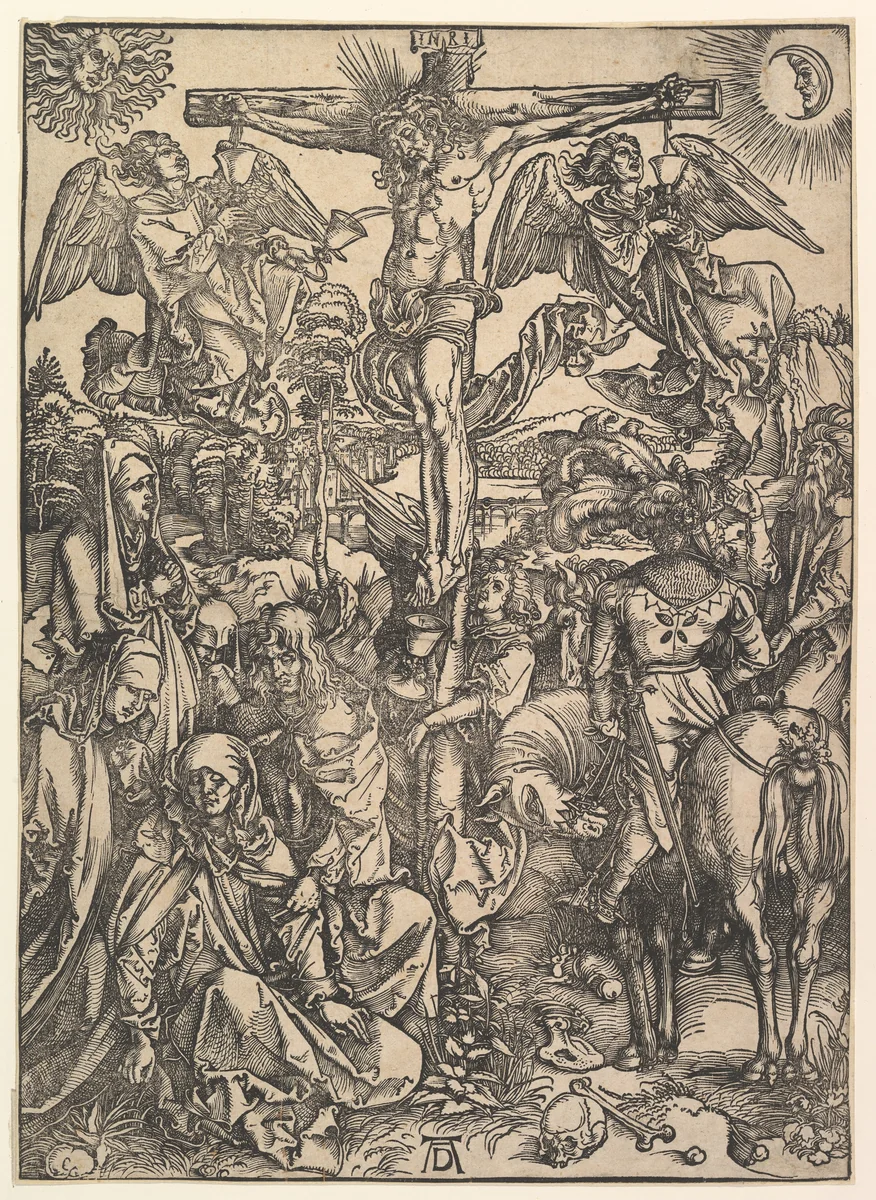 The Crucifixion, from "The Large Passion" by Albrecht Dürer, print, 1498