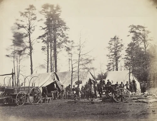 Army Repair Shop by Timothy O'Sullivan, Alexander Gardner, photograph, 1864