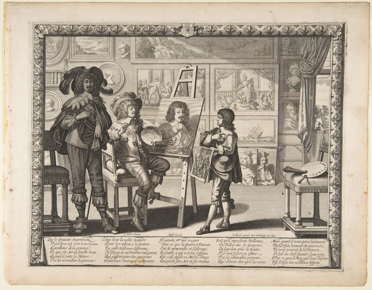 The Painter by Abraham Bosse, print, 1637-1647