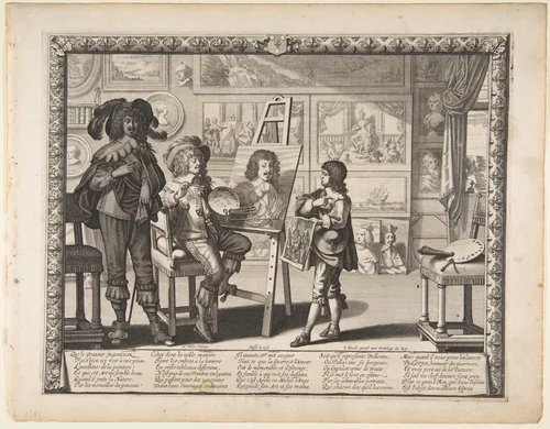 The Painter by Abraham Bosse, print, 1637-1647