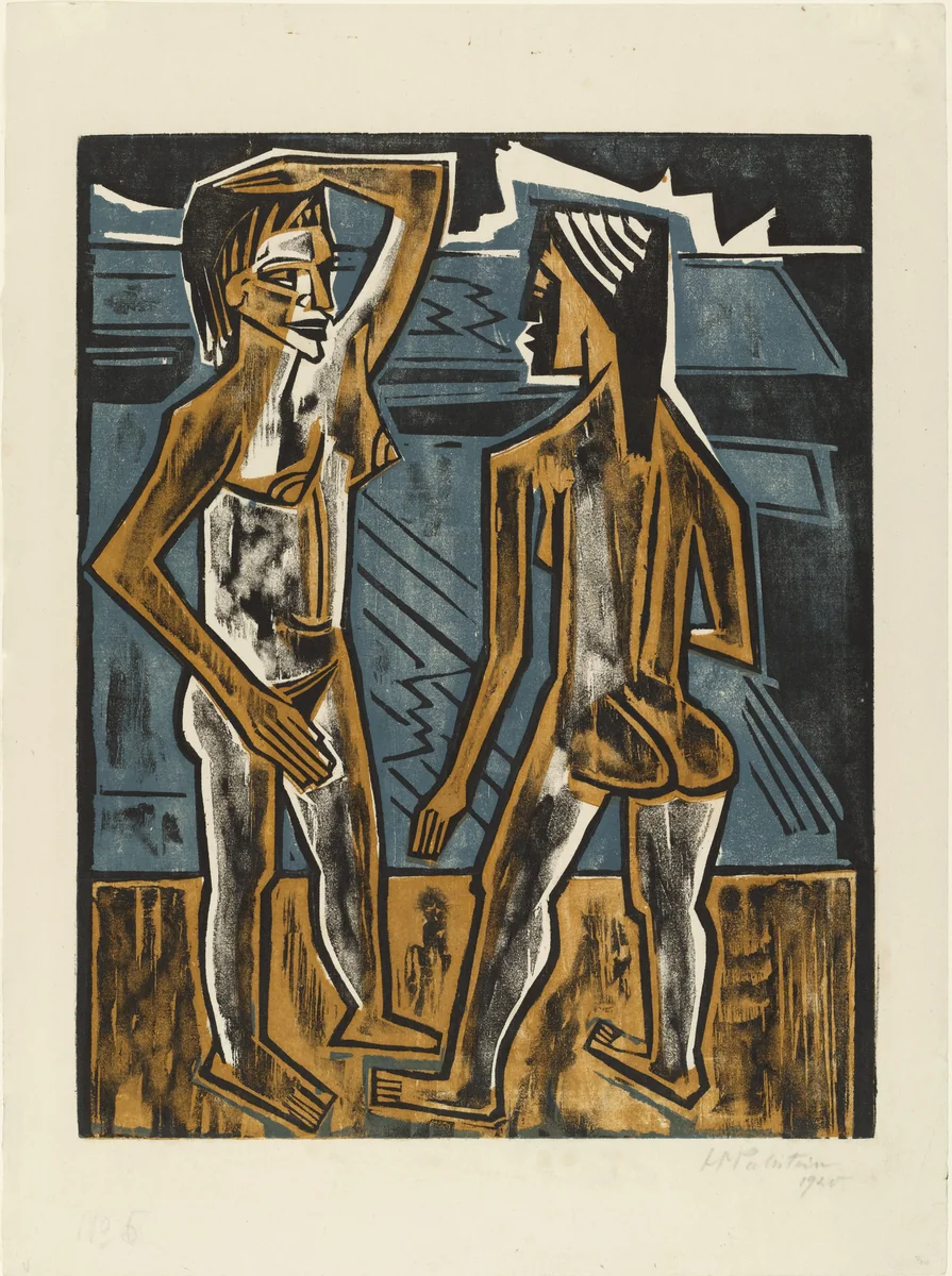 Dialogue (Zwiesprache) by Max Pechstein, print, 1920