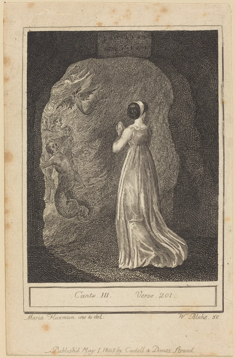 Canto III, Verse 201 by William Blake, print, 1803
